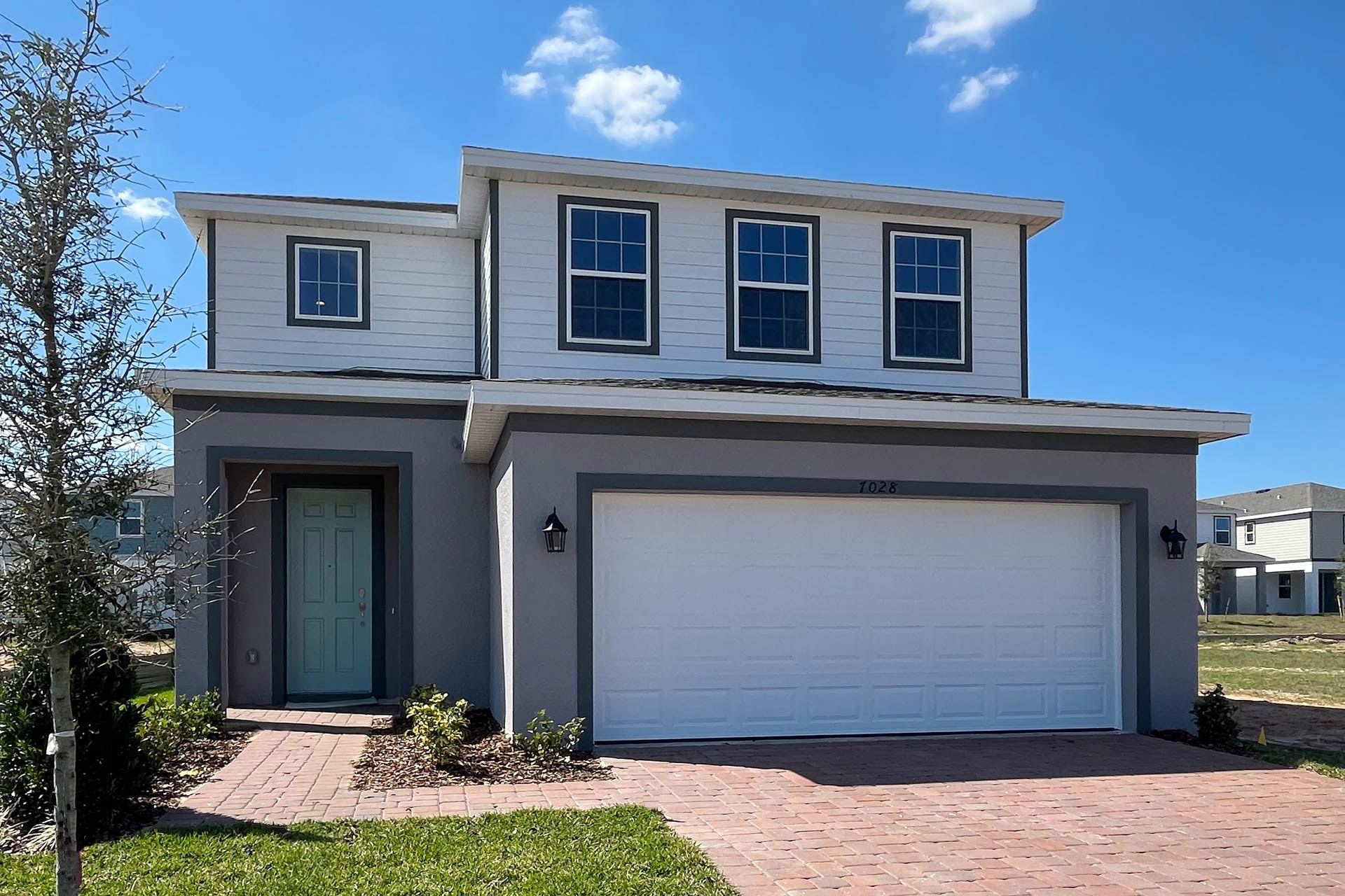 Front Exterior View of a Modern Central Florida Home