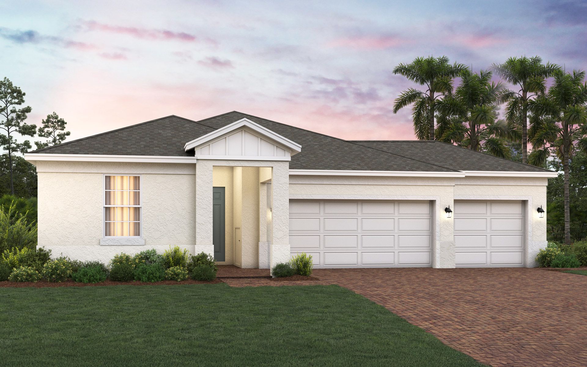 Hayden elevation 2, 3-car