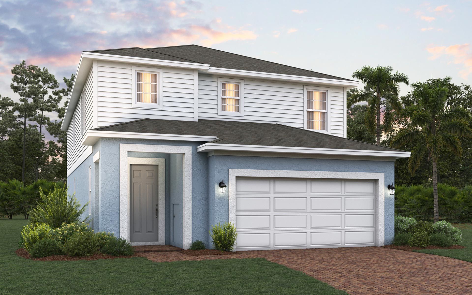 Modern Front Elevation of a Home in Central Florida