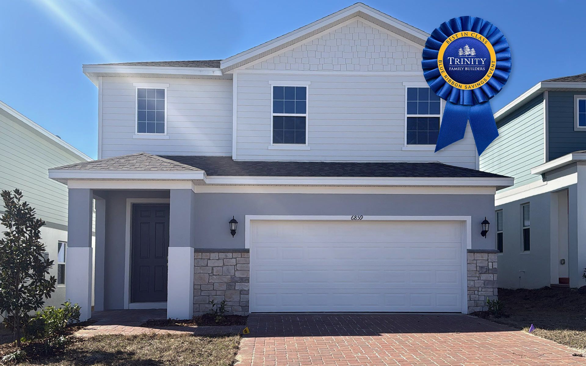 Front Exterior View of a Modern Central Florida Home