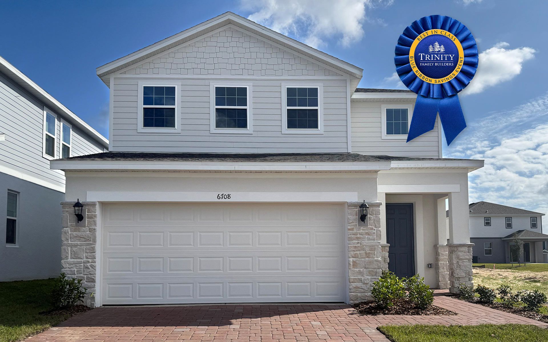 Front Exterior View of a Modern Central Florida Home