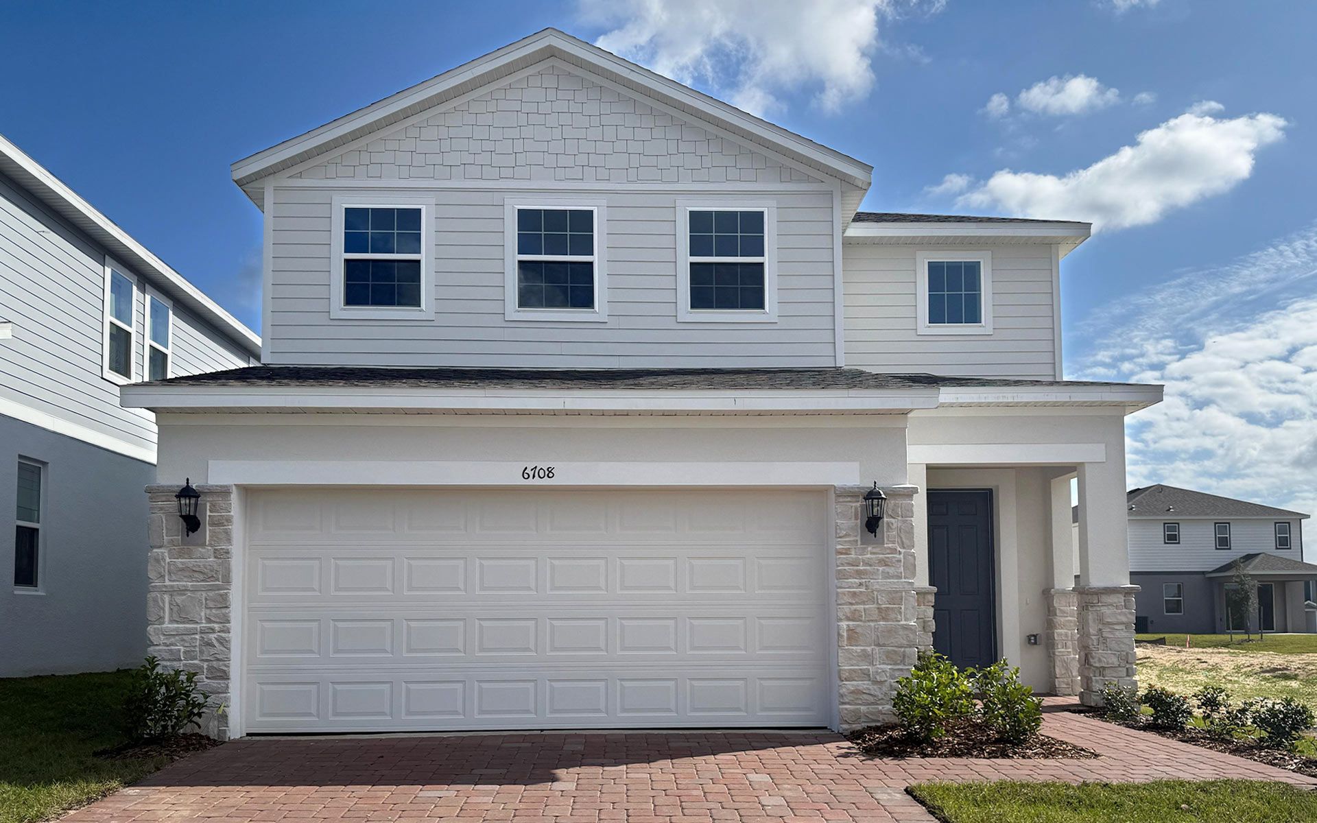 Front Exterior View of a Modern Central Florida Home