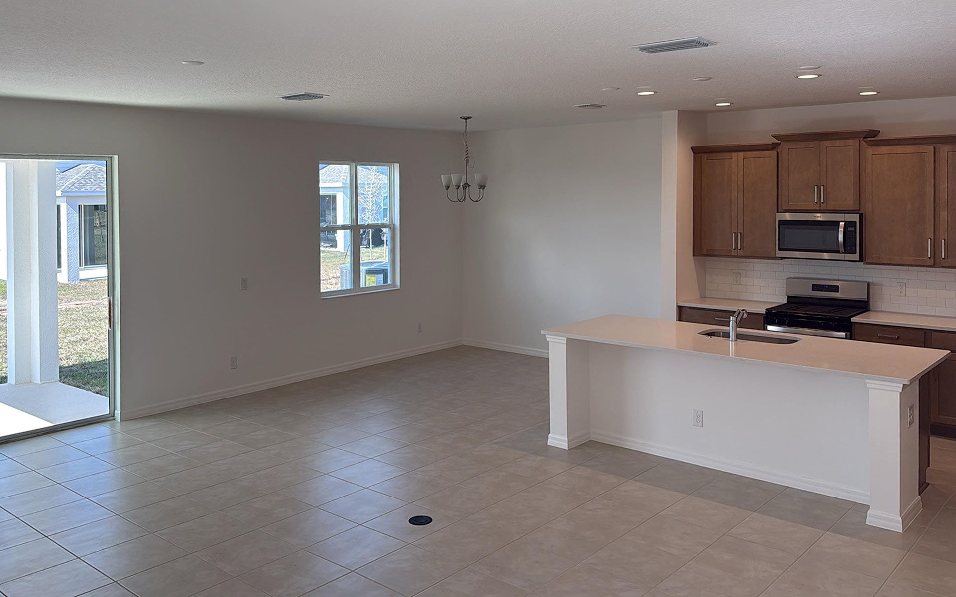Open and Comfortable Living Area in Central Florida House