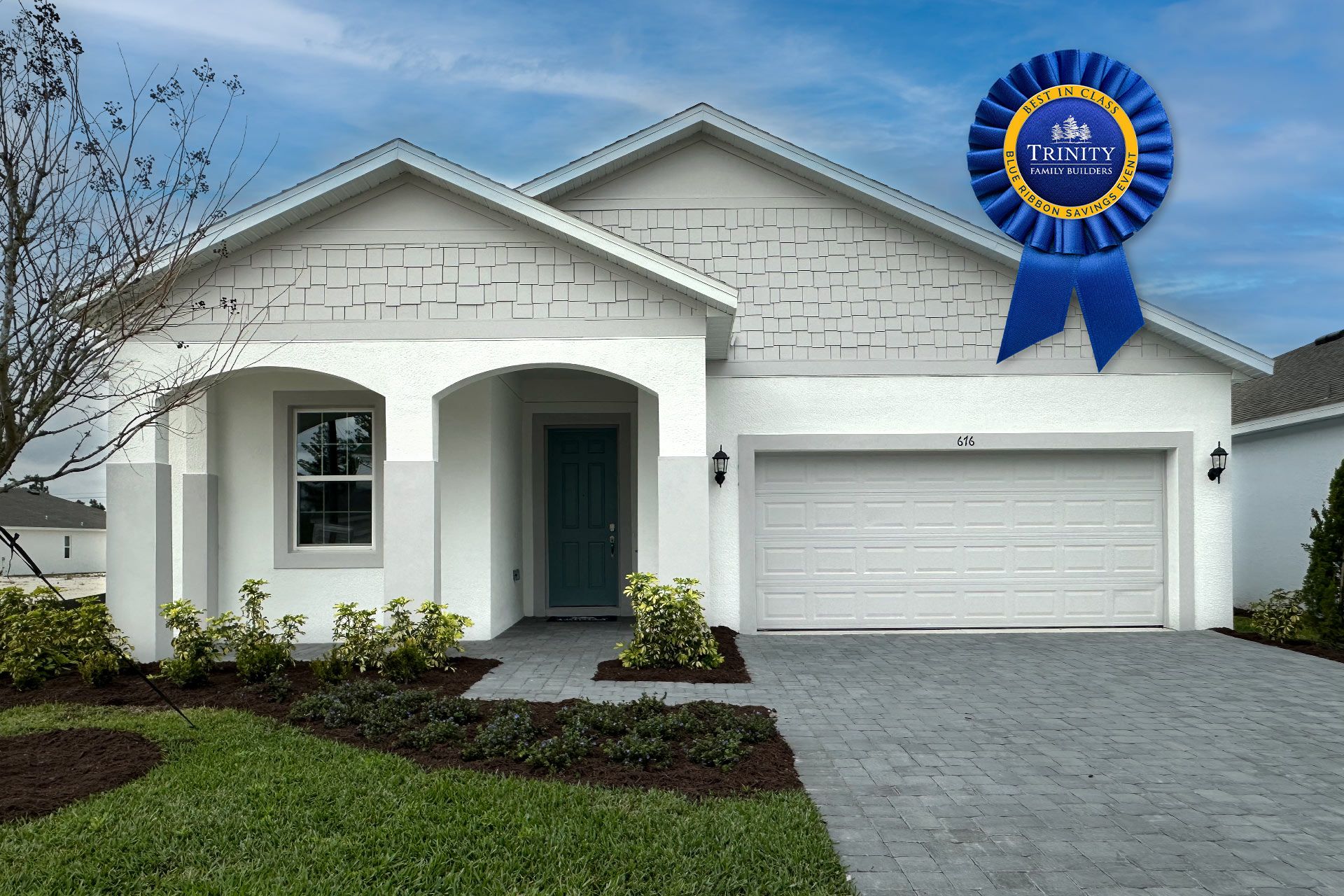 Front Exterior View of a Modern Central Florida Home