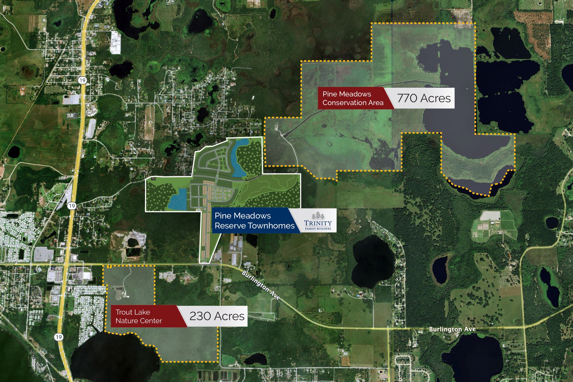 Pine Meadows Reserve conservation map