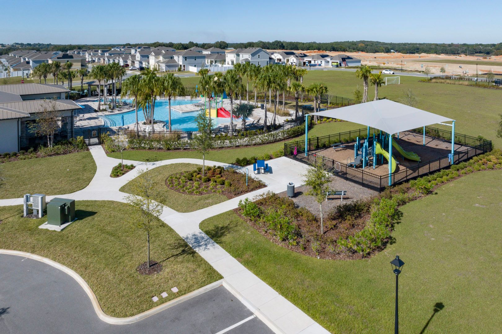 Pool & Splash Pad, Fitness Center, & Playground at Trinity Lakes