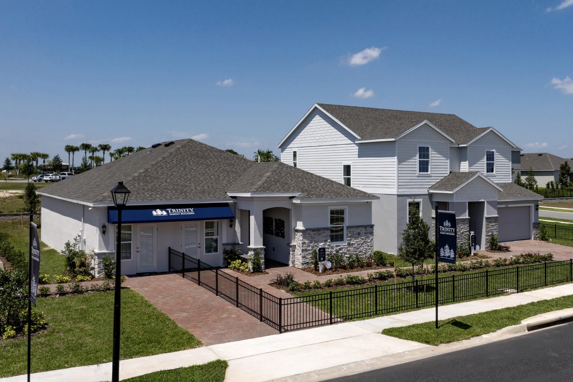 Model homes at Trinity Lakes