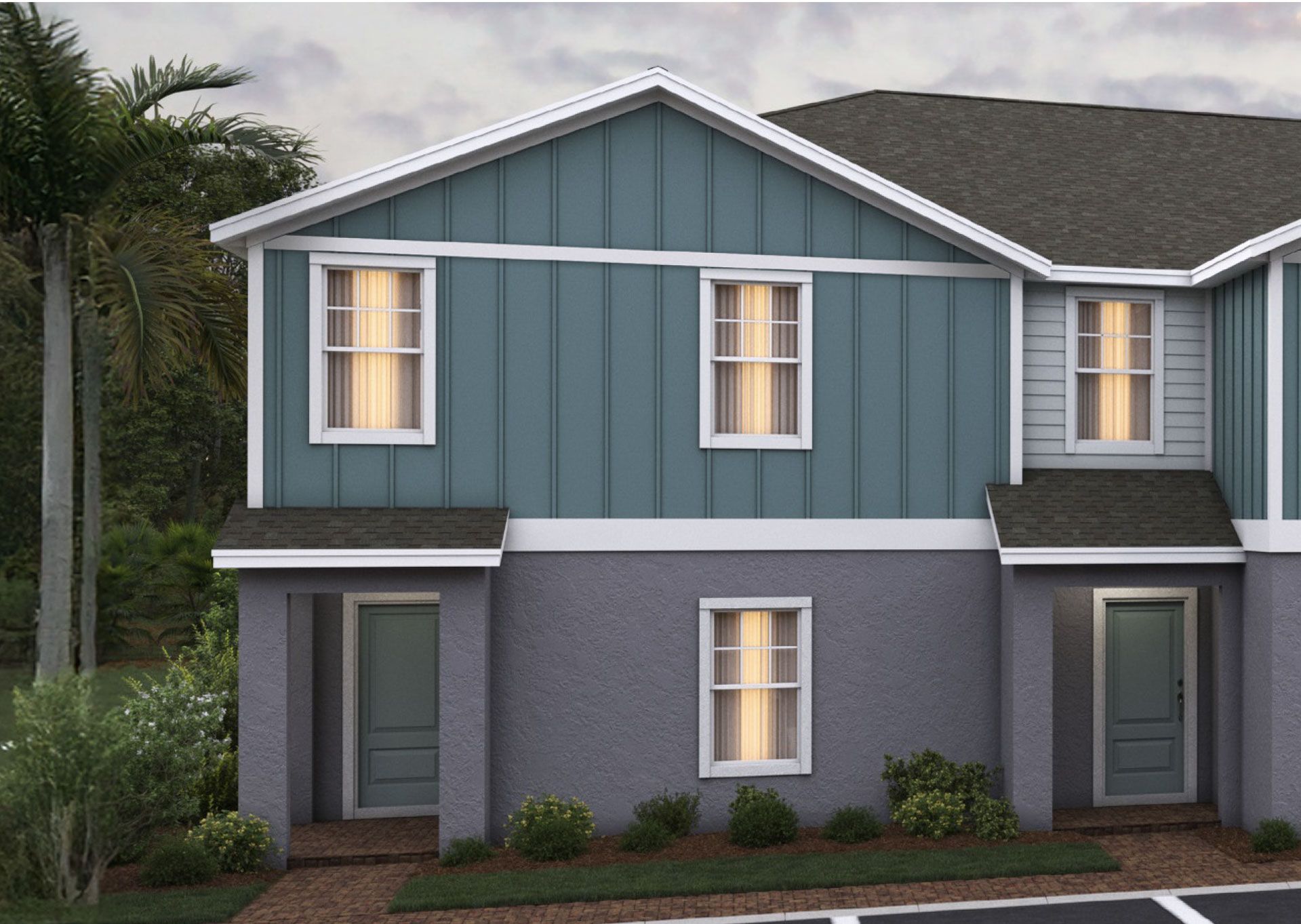 Pine Meadows Reserve townhomes - ashley elevation