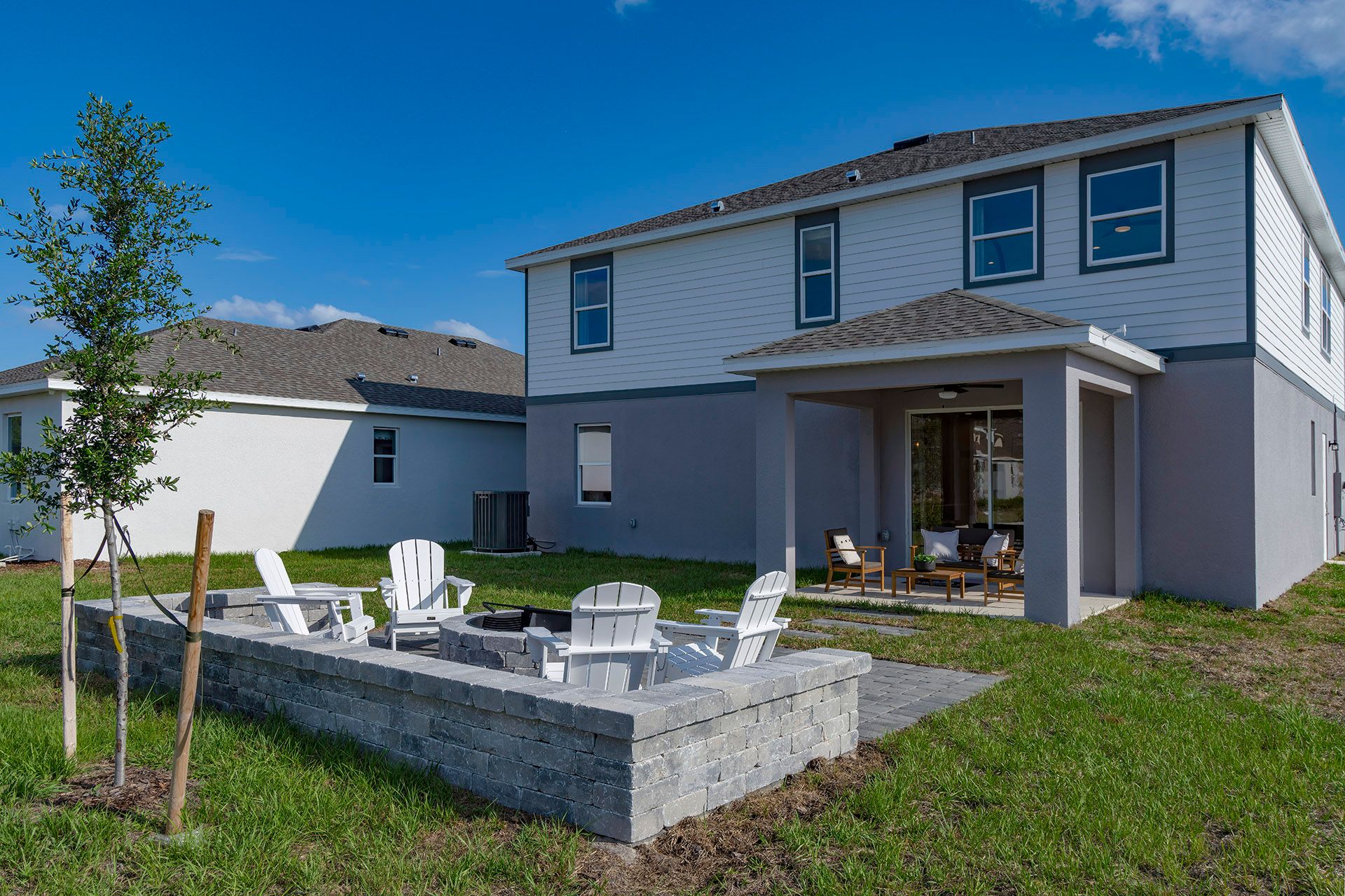 Sims model lanai at Trinity Place