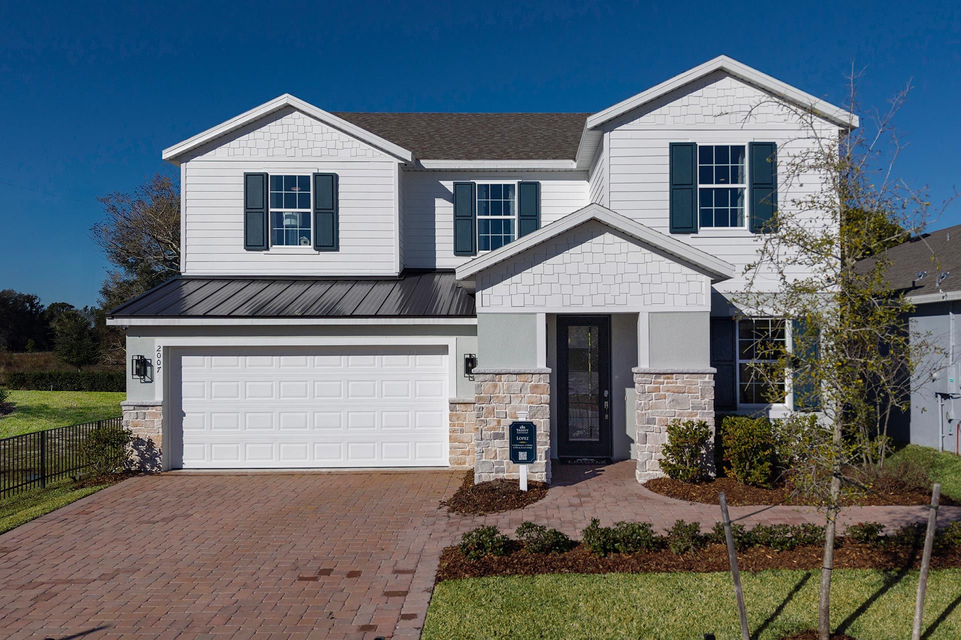 Lopez elevation 2 with optional stone