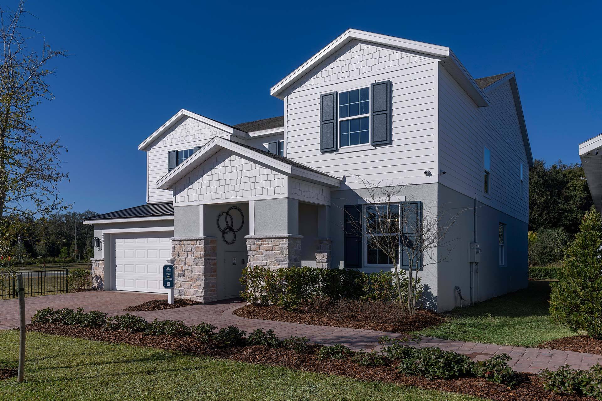 Lopez elevation 2 with optional stone