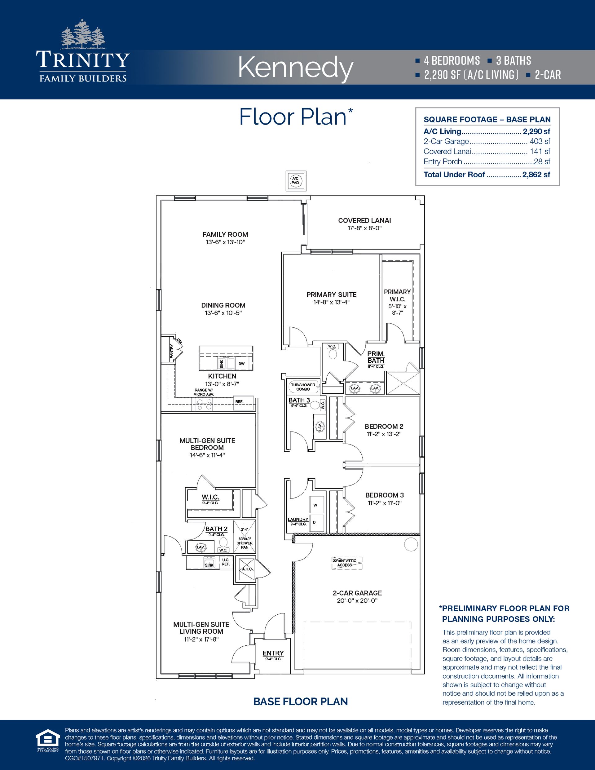 Kennedy floor plan