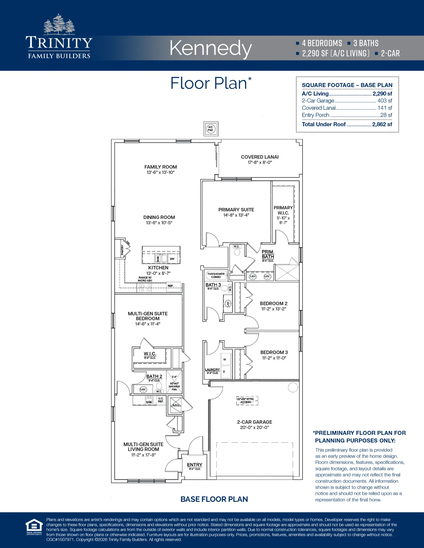 Kennedy floor plan layout