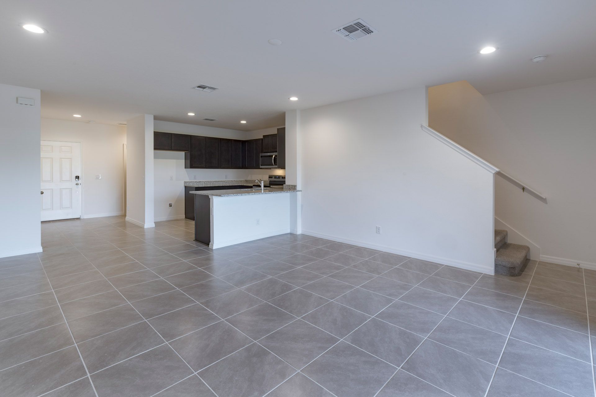 Spacious and Inviting Living Room in Central Florida Townhome