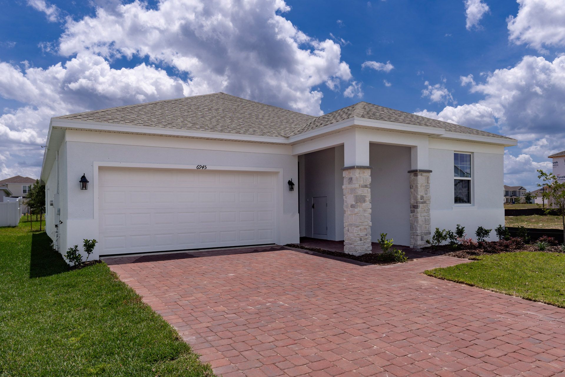 Front Exterior View of a Modern Central Florida Home