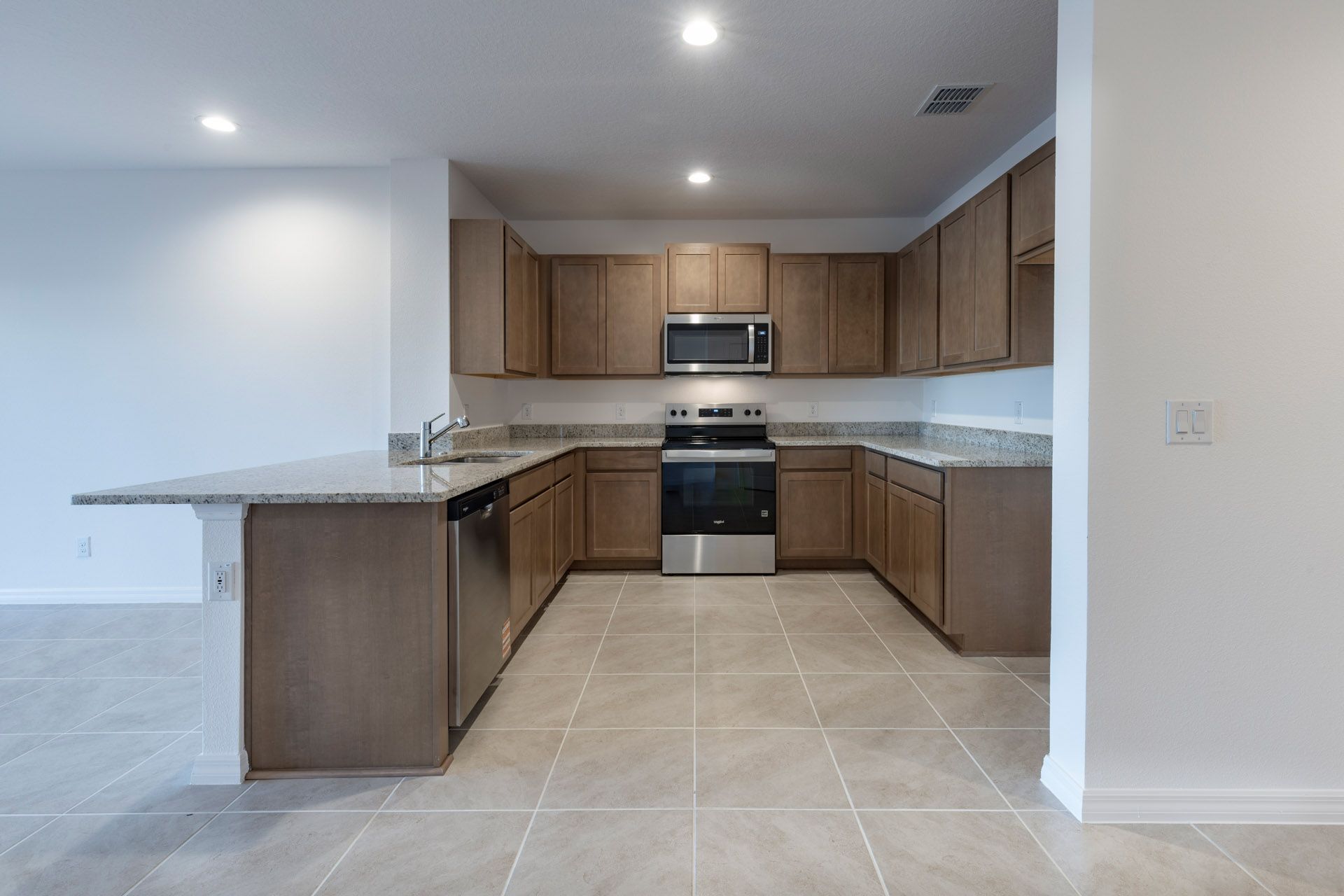 Gourmet Kitchen with Upgraded Features in Central Florida townhome