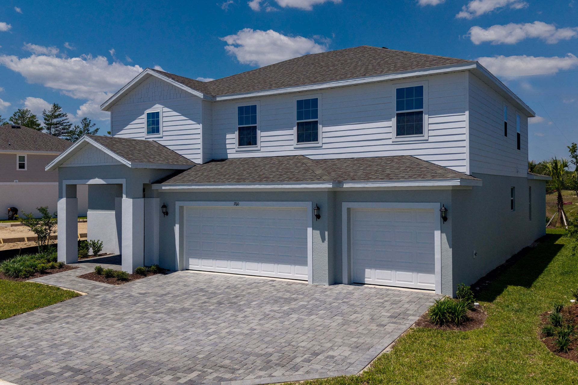 Front Exterior View of a Modern Central Florida Home