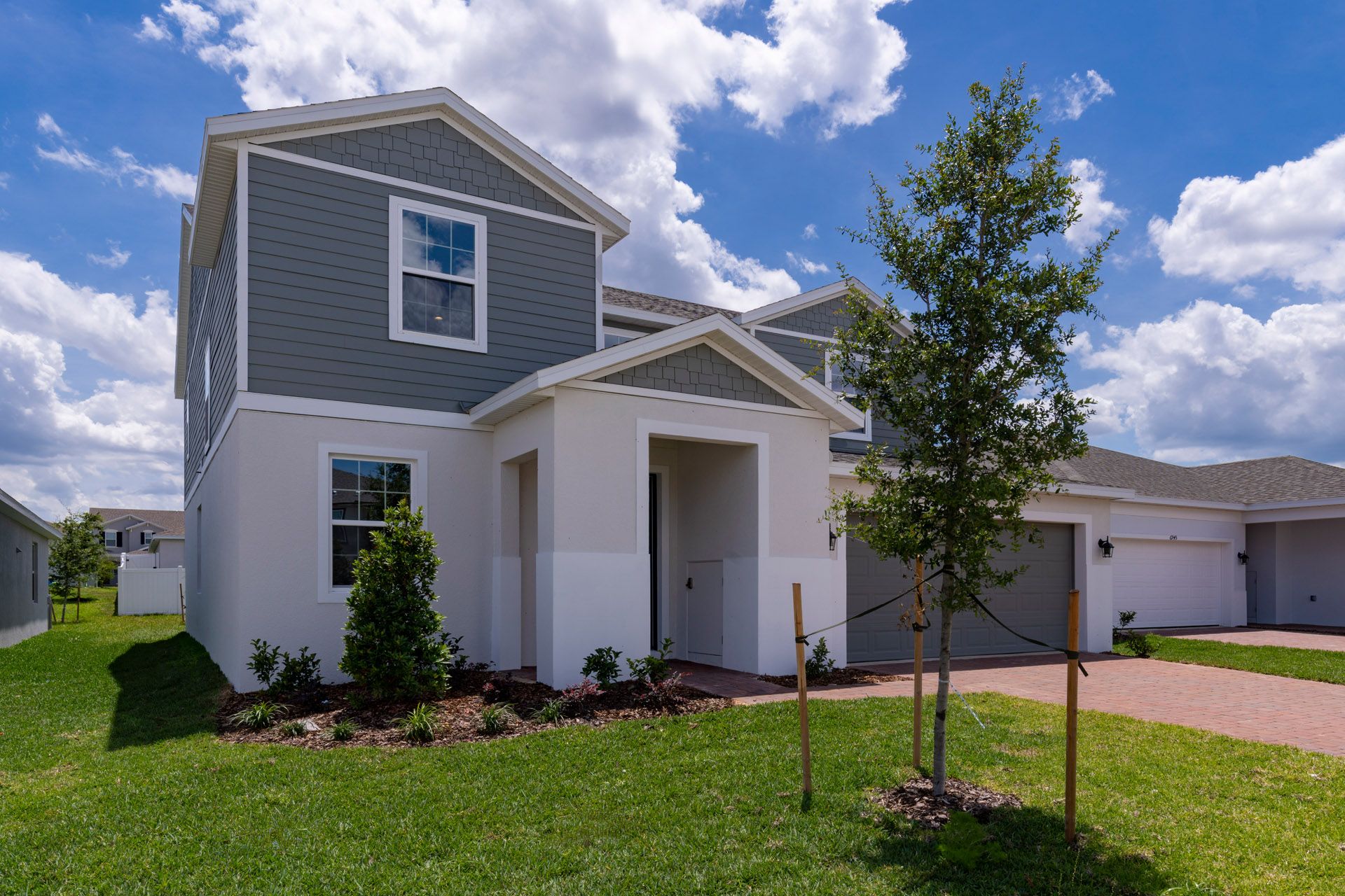 Front Exterior View of a Modern Central Florida Home