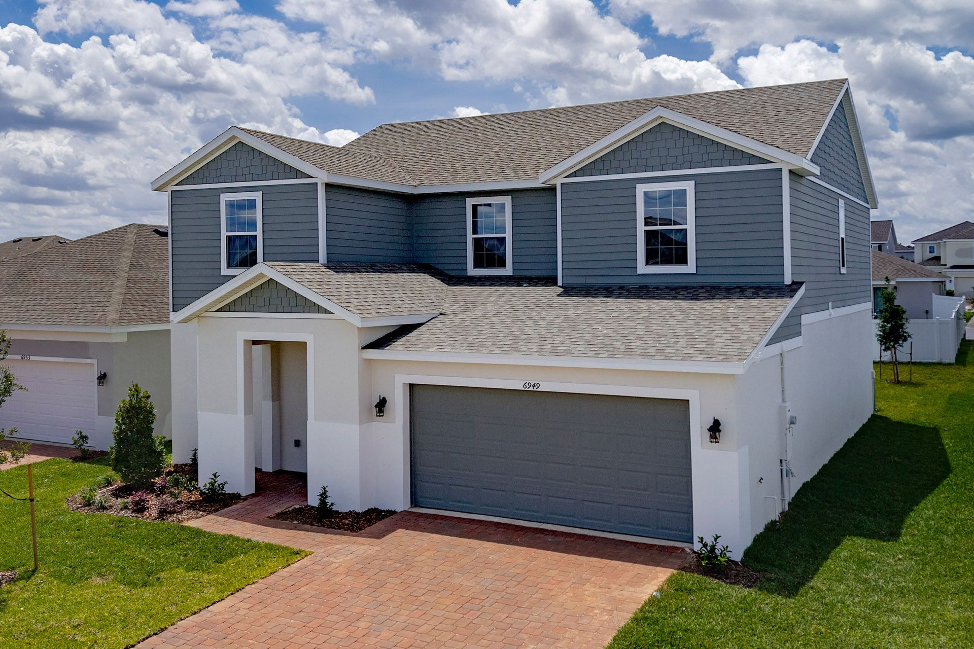 Front Exterior View of a Modern Central Florida Home