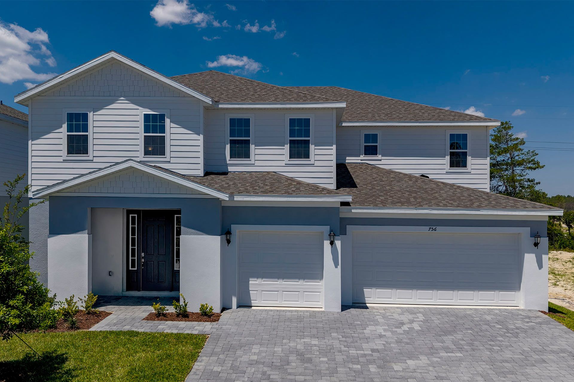 Front Exterior View of a Modern Central Florida Home