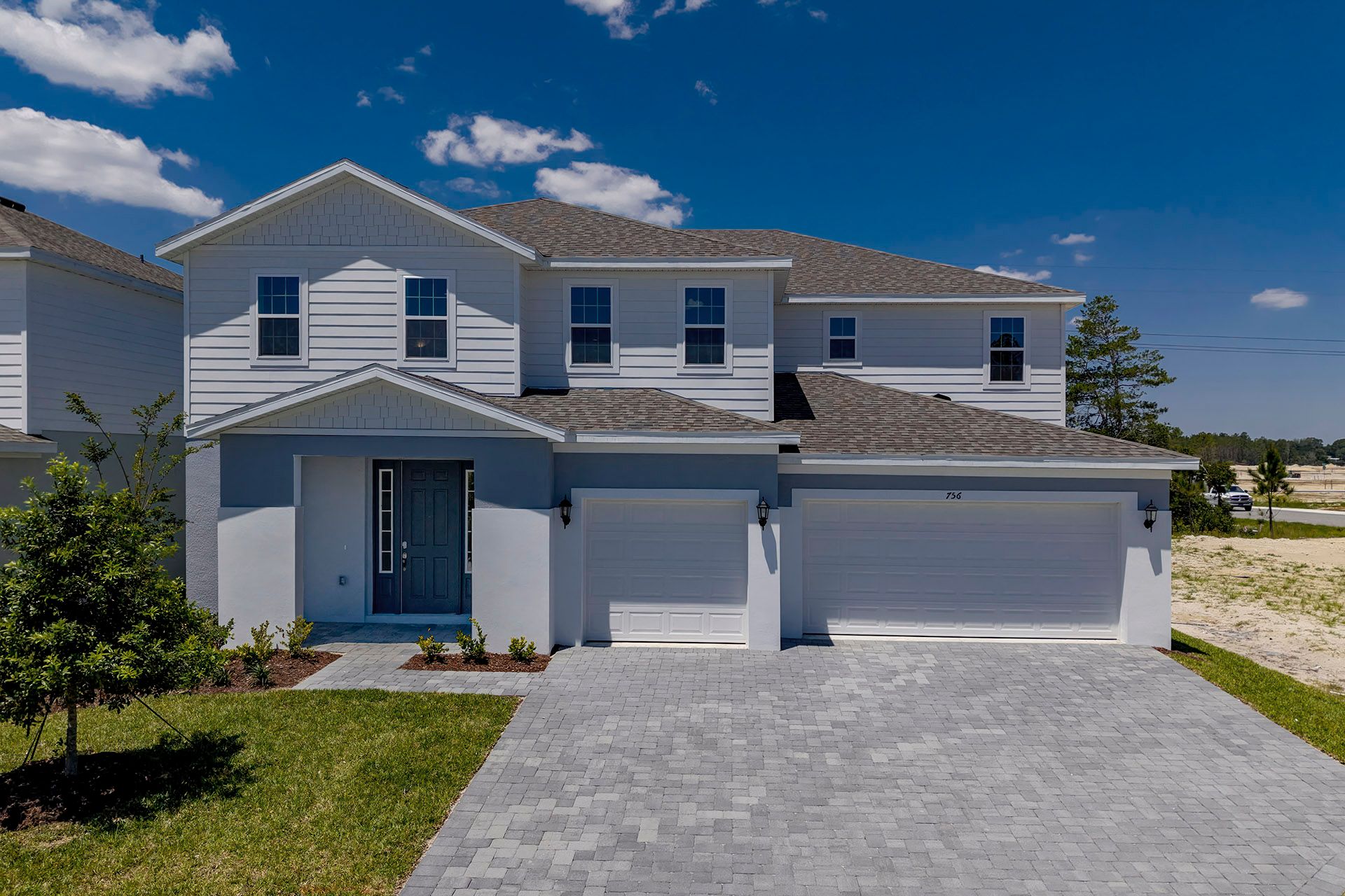 Front Exterior View of a Modern Central Florida Home