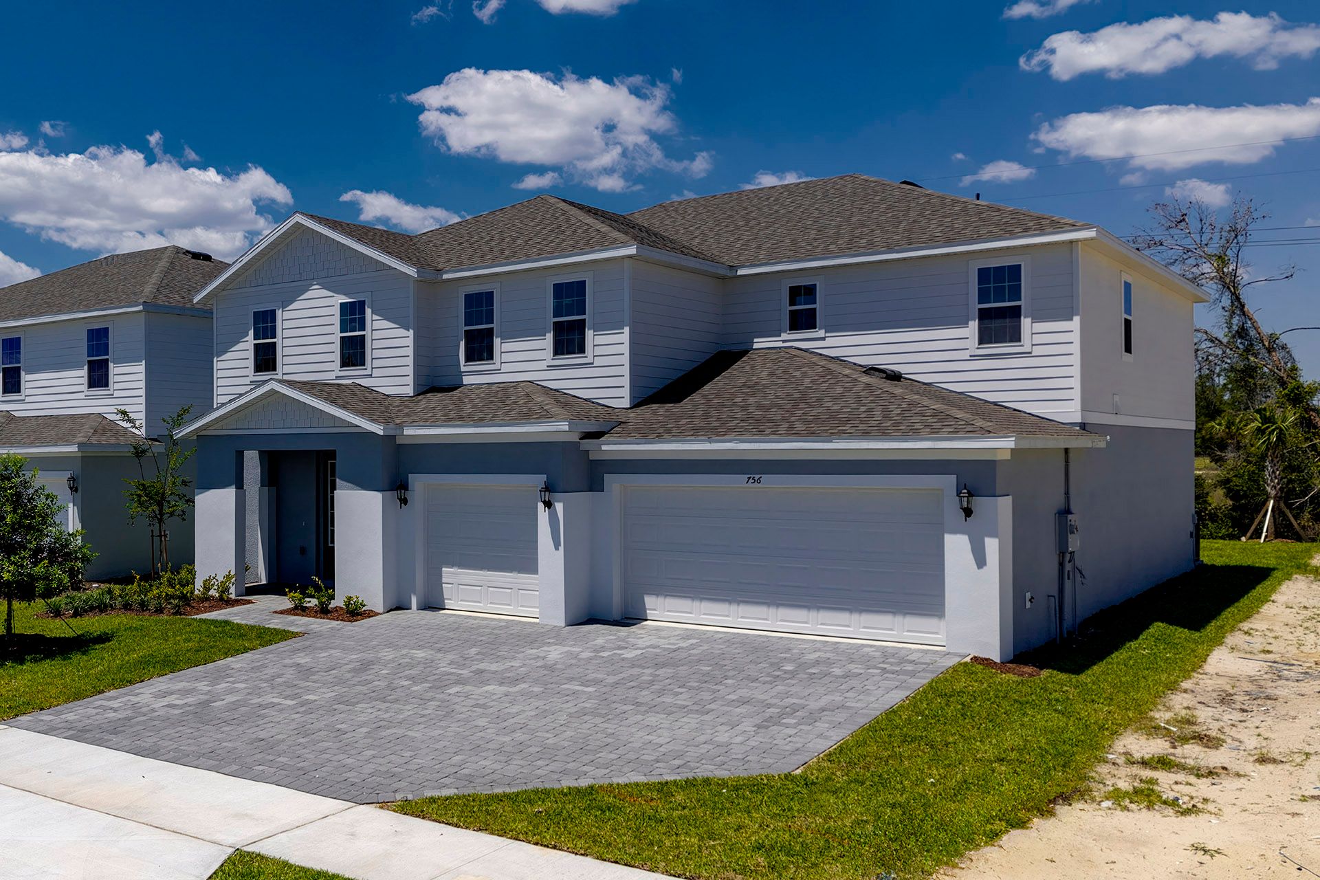 Front Exterior View of a Modern Central Florida Home