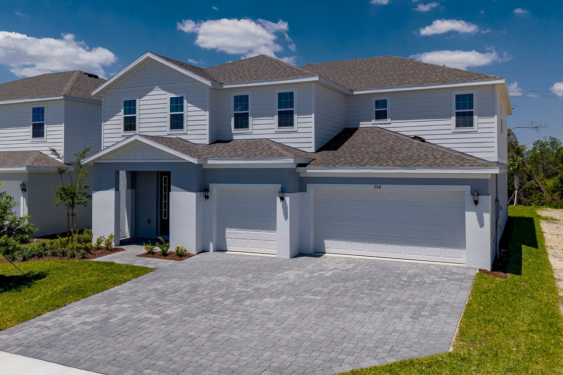 Front Exterior View of a Modern Central Florida Home