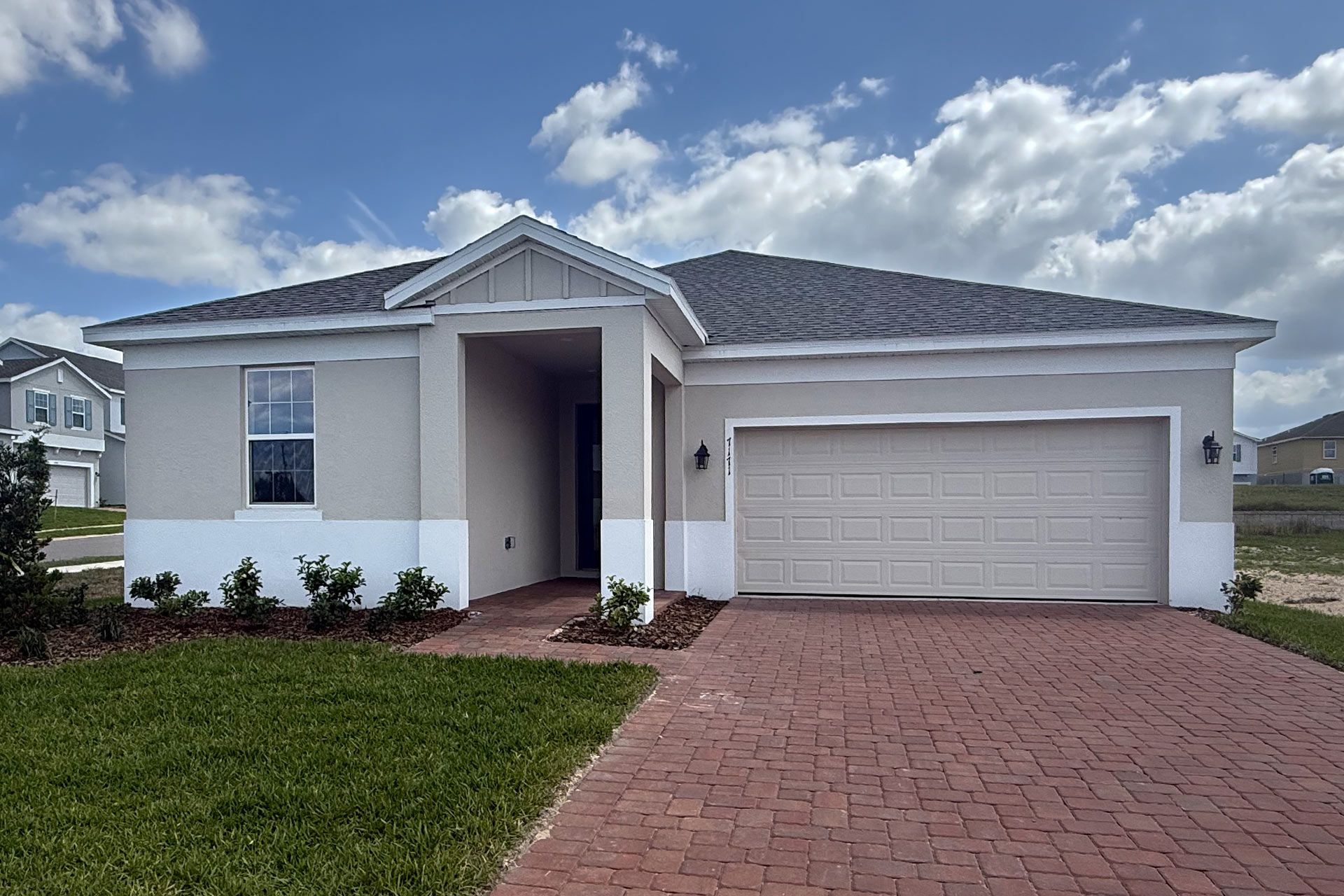 Front Exterior View of a Modern Central Florida Home