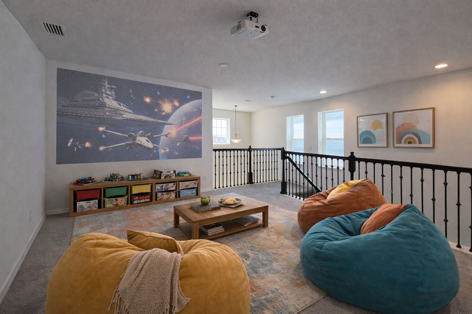 Open and Comfortable Loft in Central Florida House