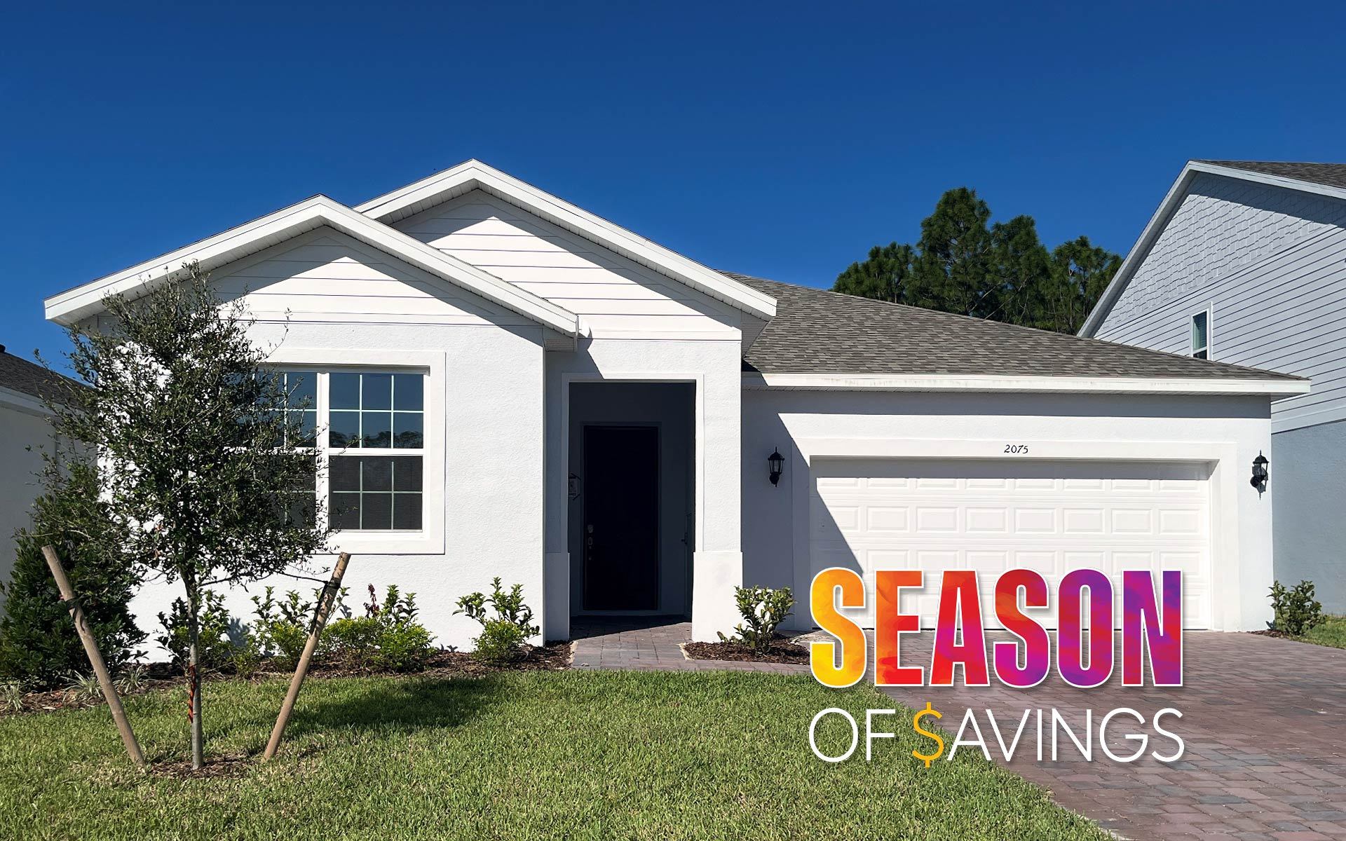 Front Exterior View of a Modern Central Florida Home