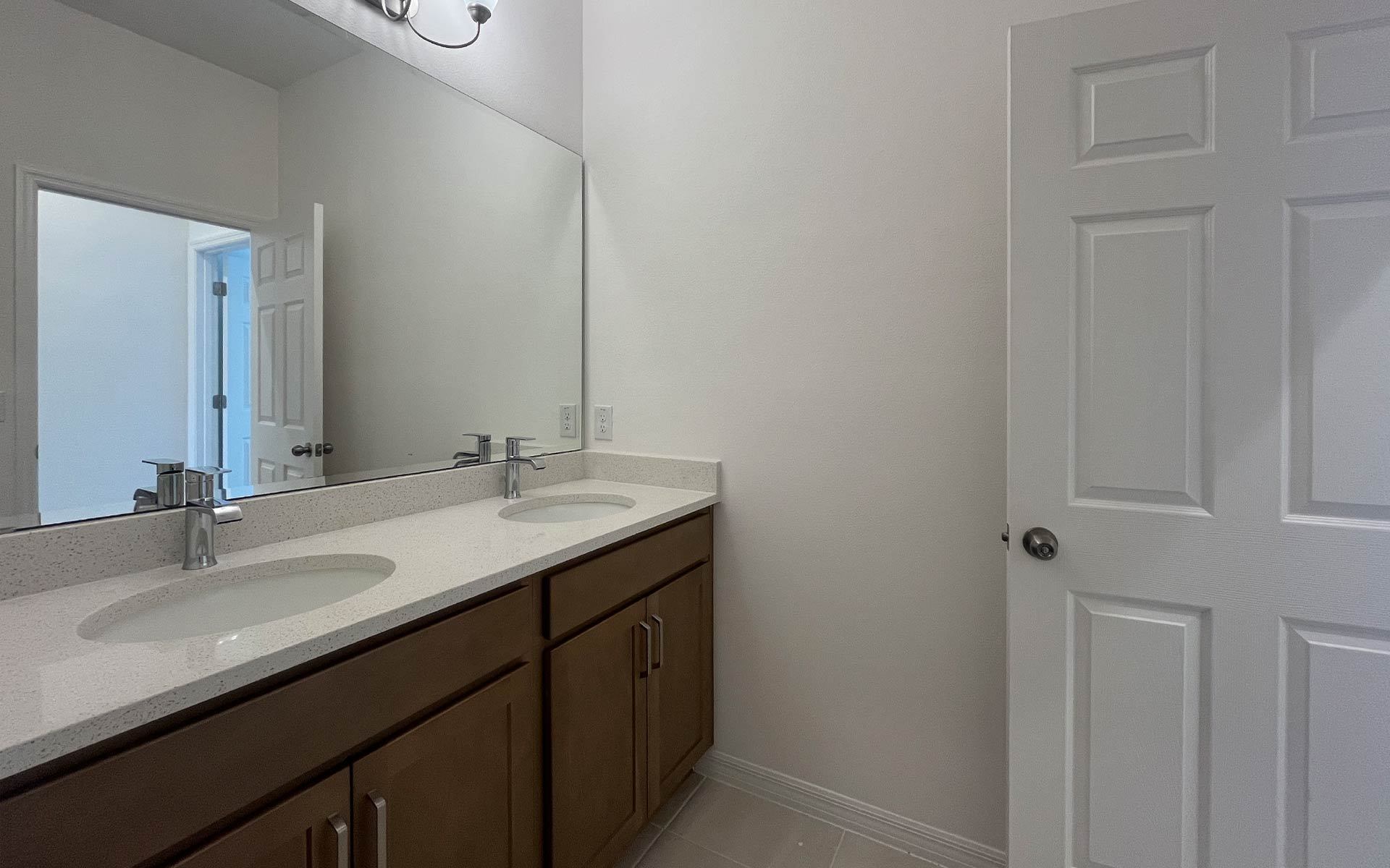 Upgraded Bathroom with Contemporary Design in Central Florida Home