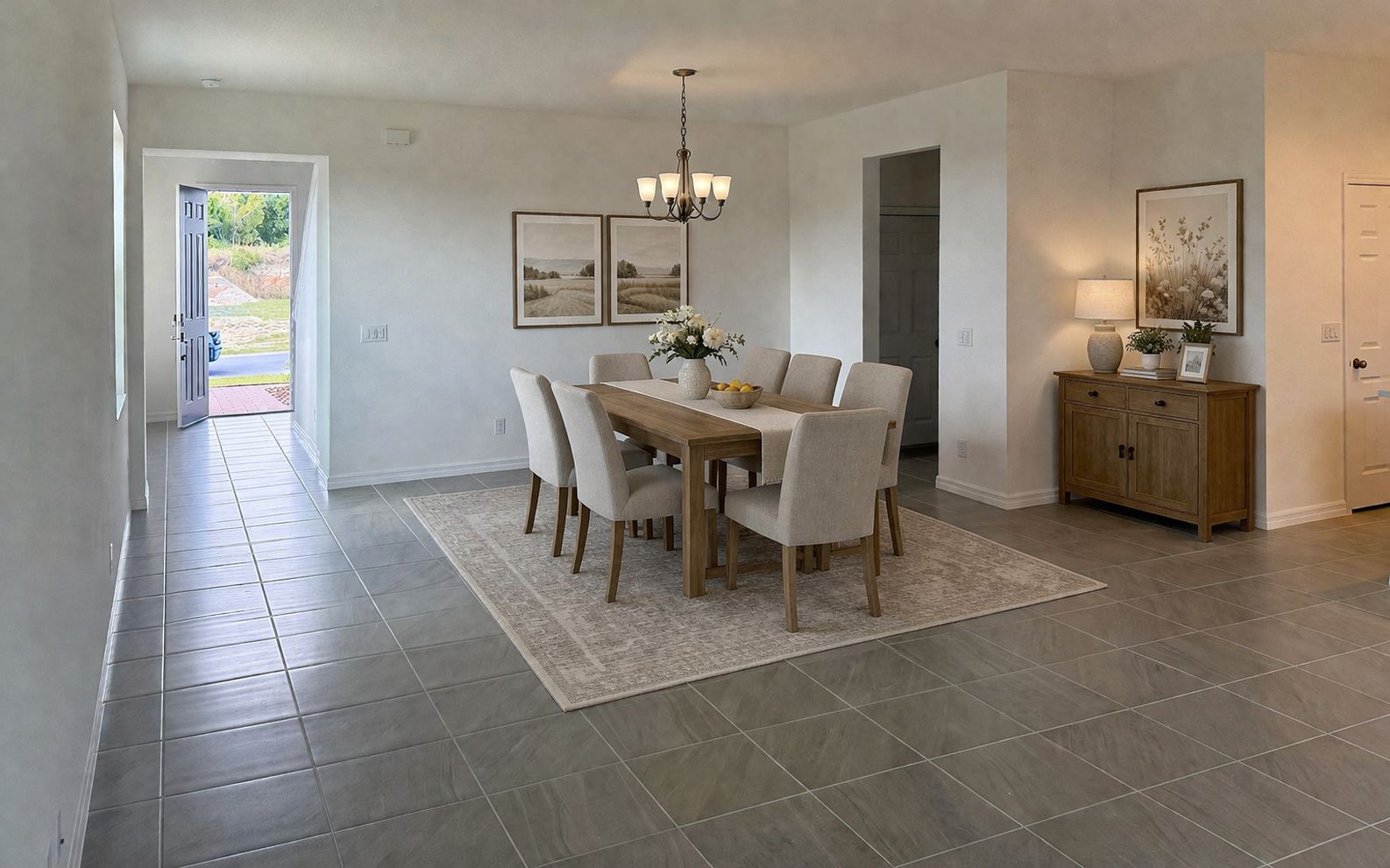 Open Dining Space for Family Meals in Central Florida House