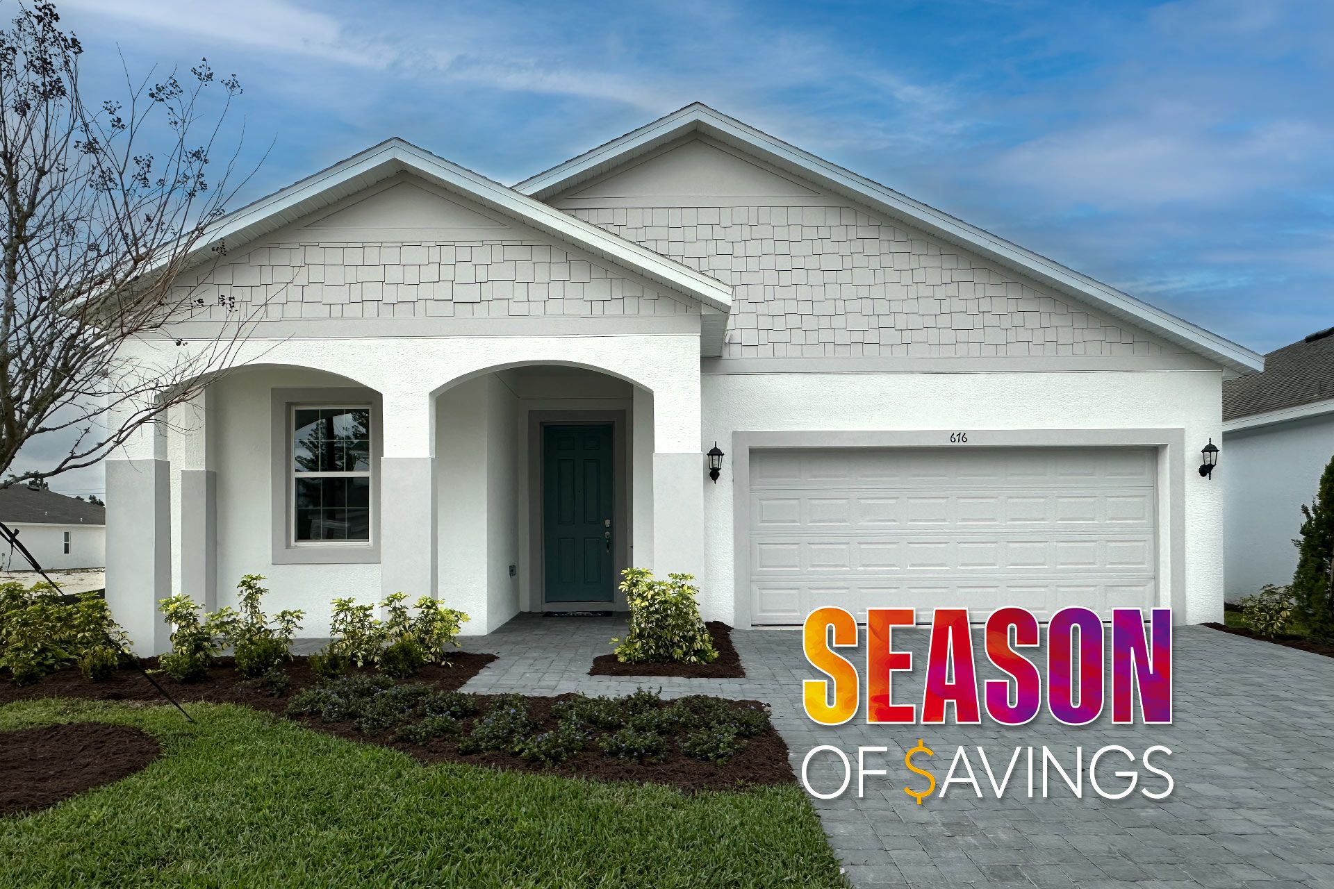 Front Exterior View of a Modern Central Florida Home