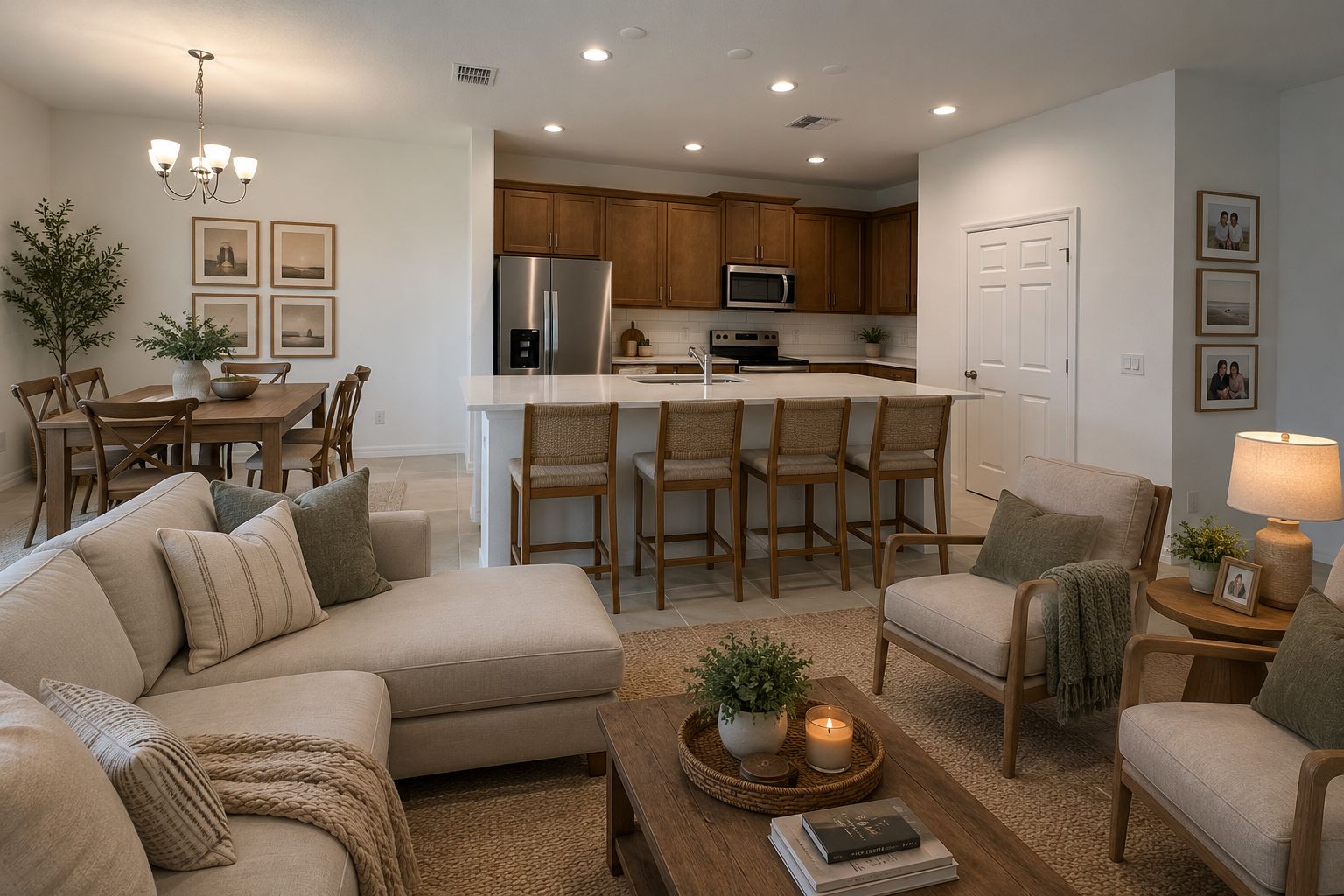 Modern Open-Concept Kitchen in Central Florida Home