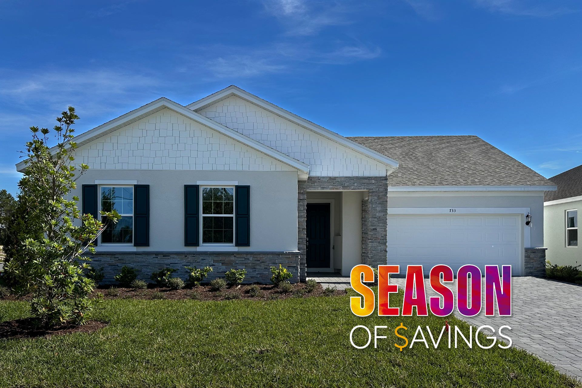 Beautiful Curb Appeal of a Central Florida Single-Family Home