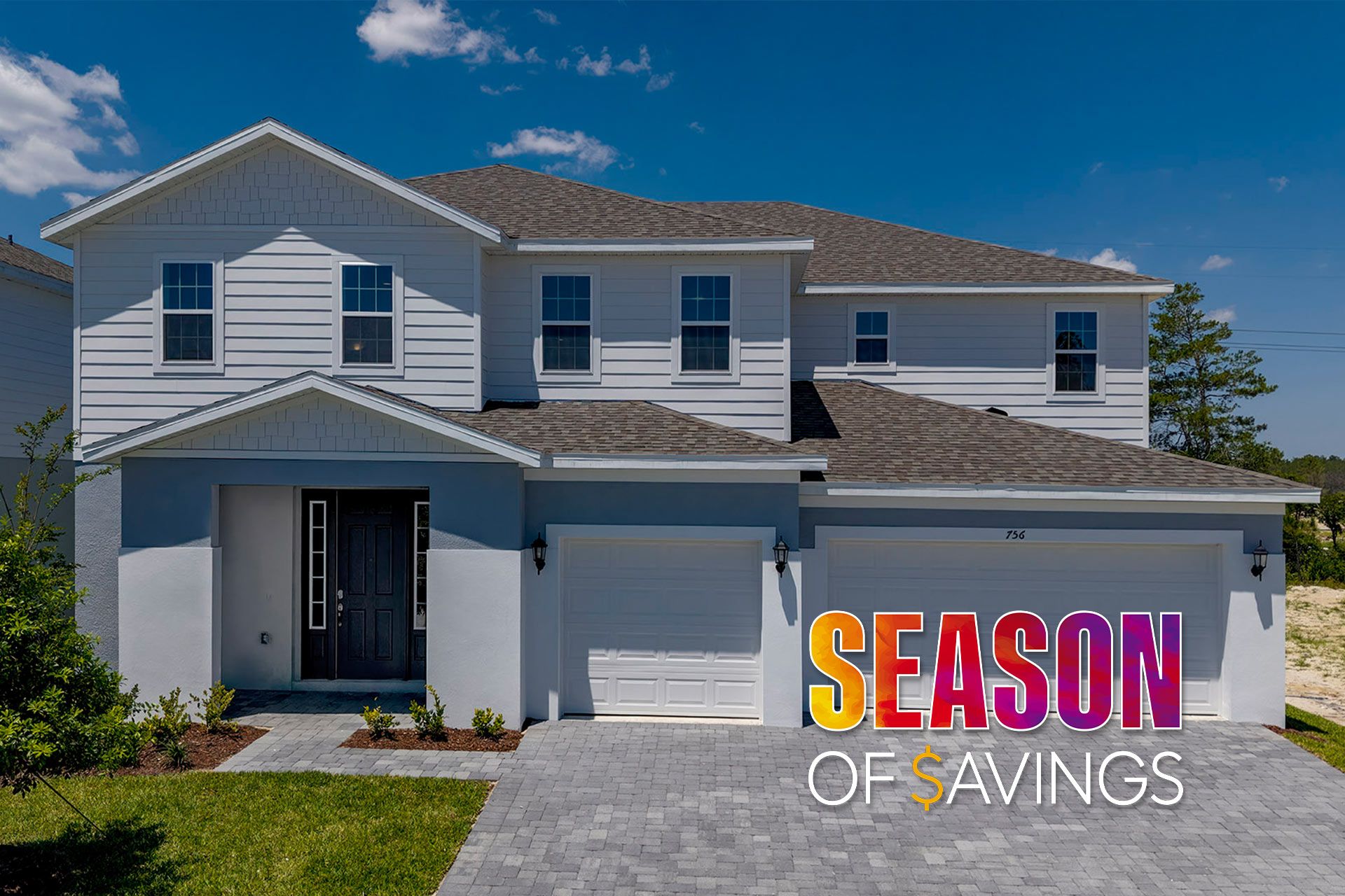 Front Exterior View of a Modern Central Florida Home