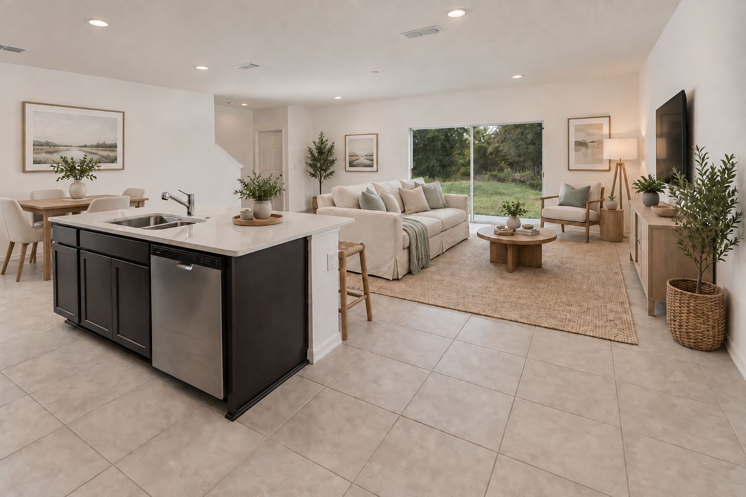 Spacious and Inviting Living Room in Central Florida Home