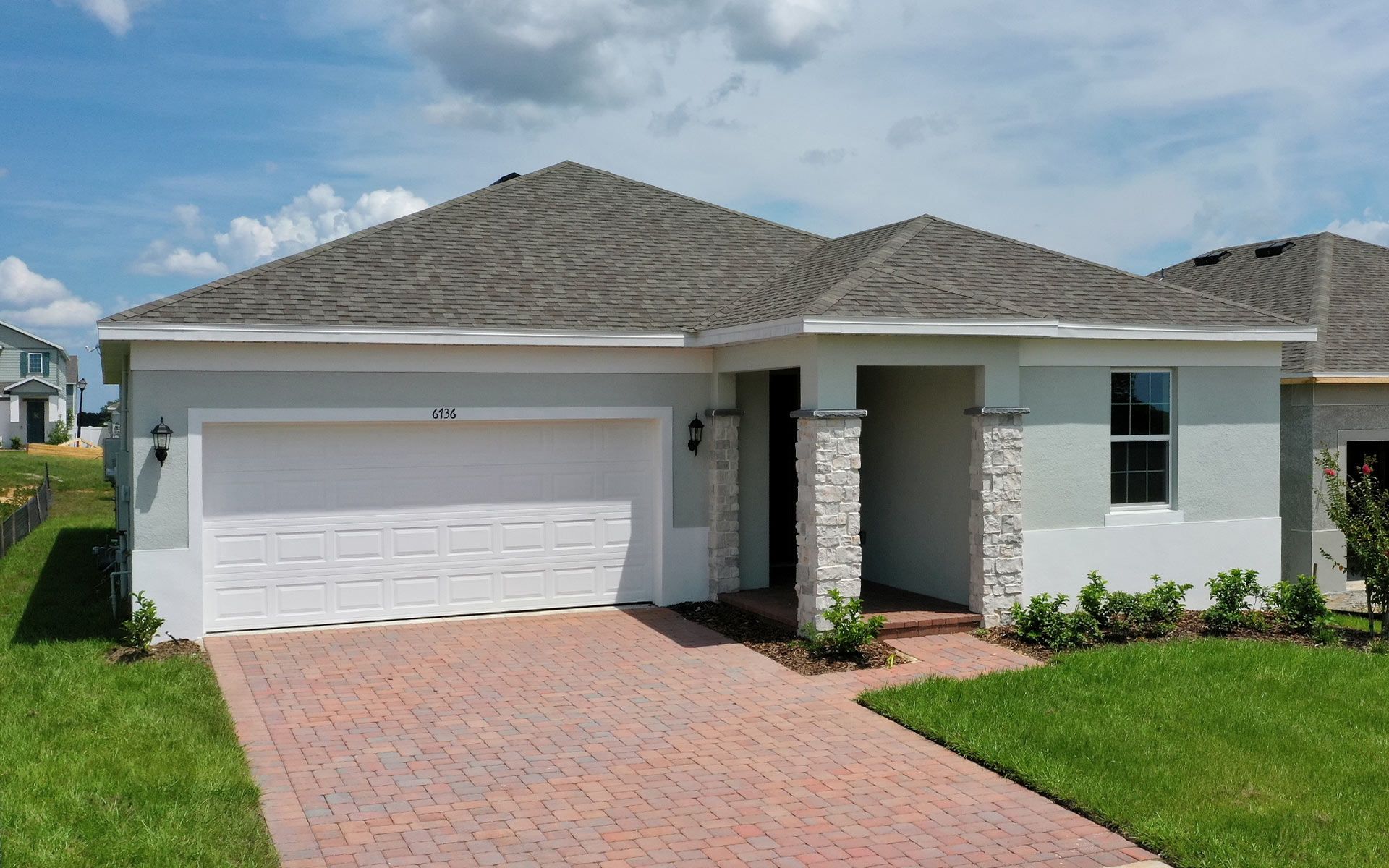 Front Exterior View of a Modern Central Florida Home