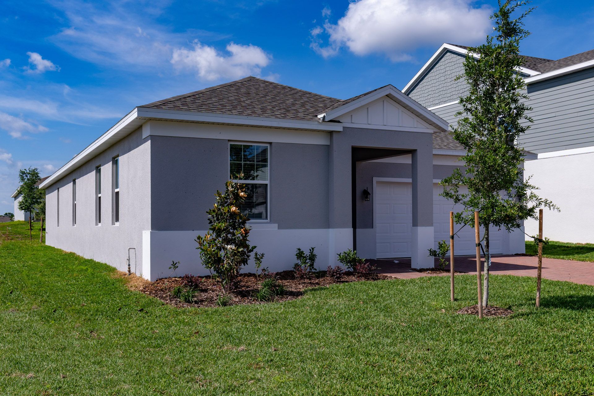 Front Exterior View of a Modern Central Florida Home
