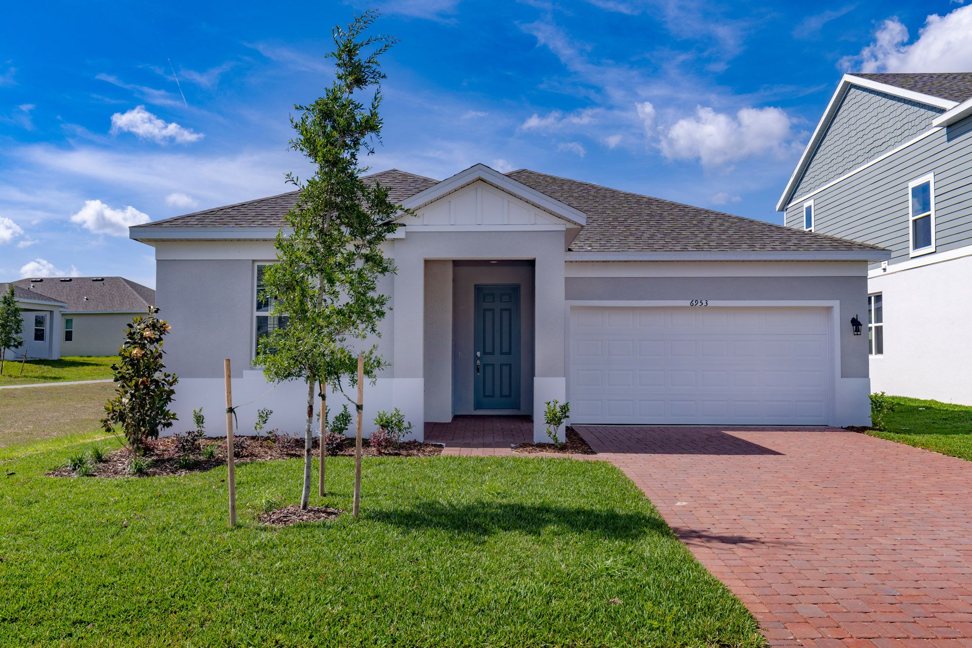 Front Exterior View of a Modern Central Florida Home