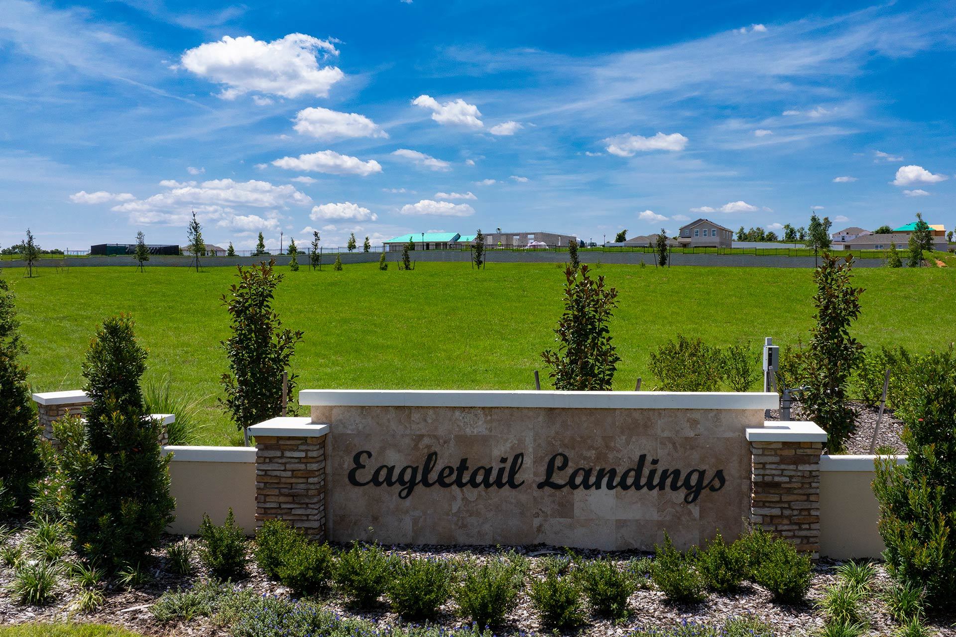 Eagletail Landings by Trinity Family Builders - entrance monument