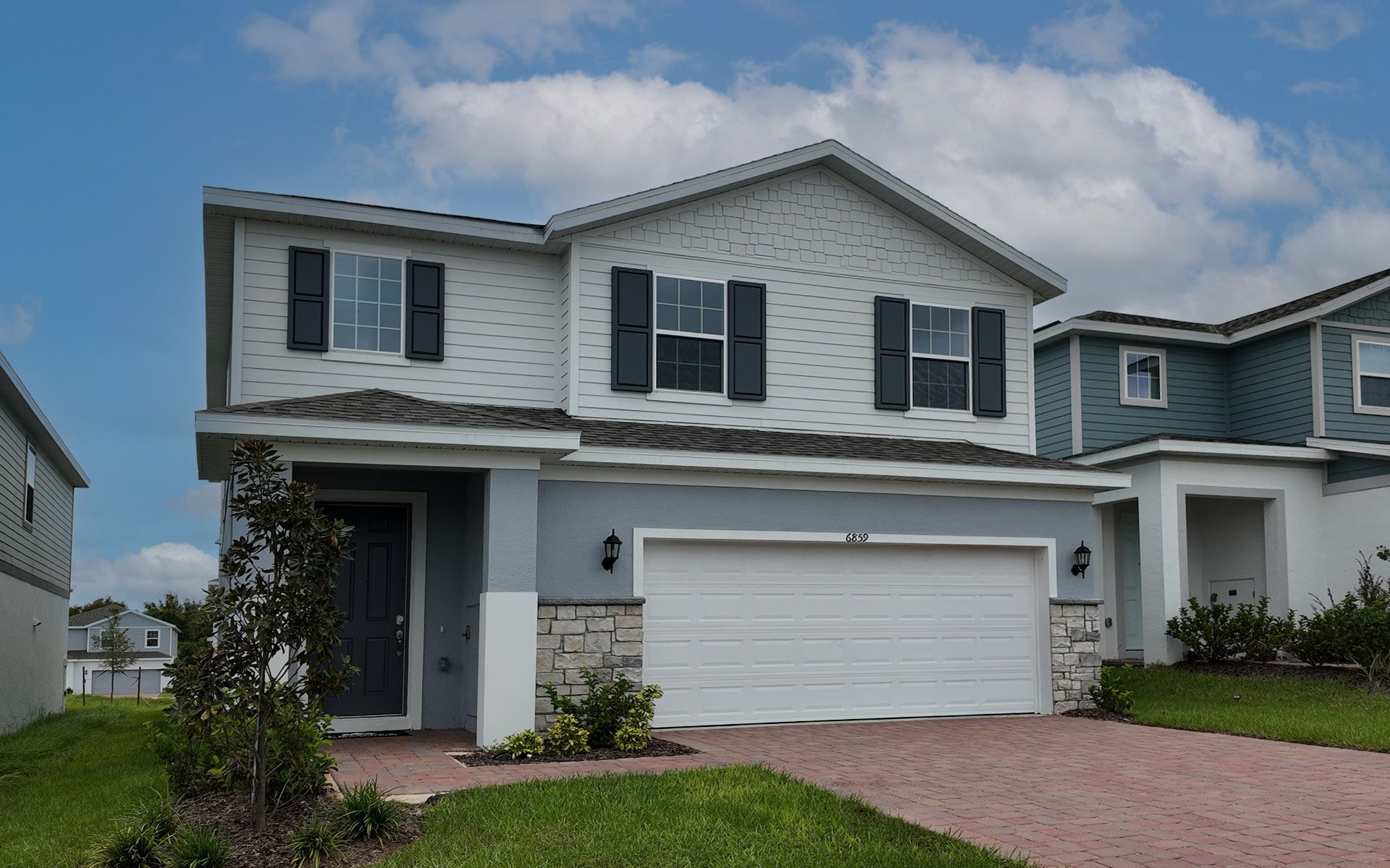 Front Exterior View of a Modern Central Florida Home