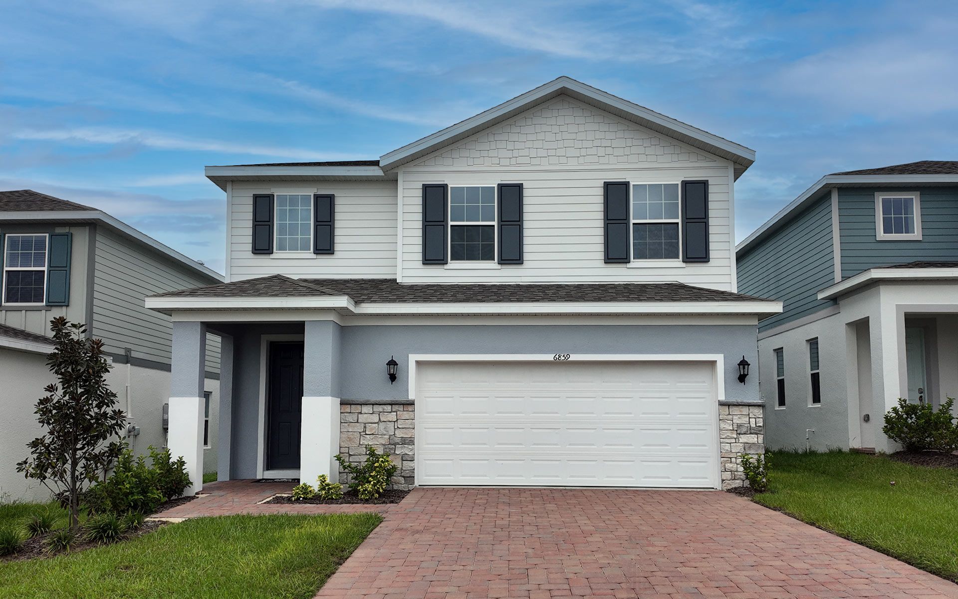 Front Exterior View of a Modern Central Florida Home