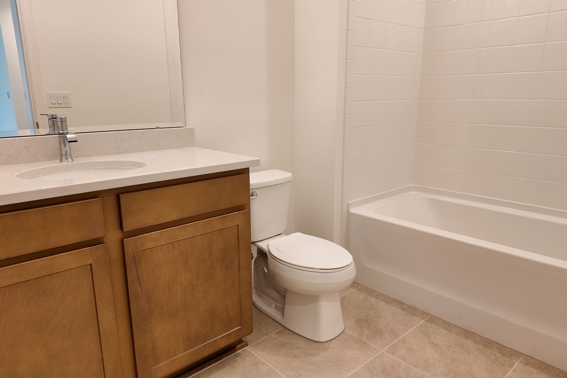 Upgraded Bathroom with Contemporary Design in Central Florida Home