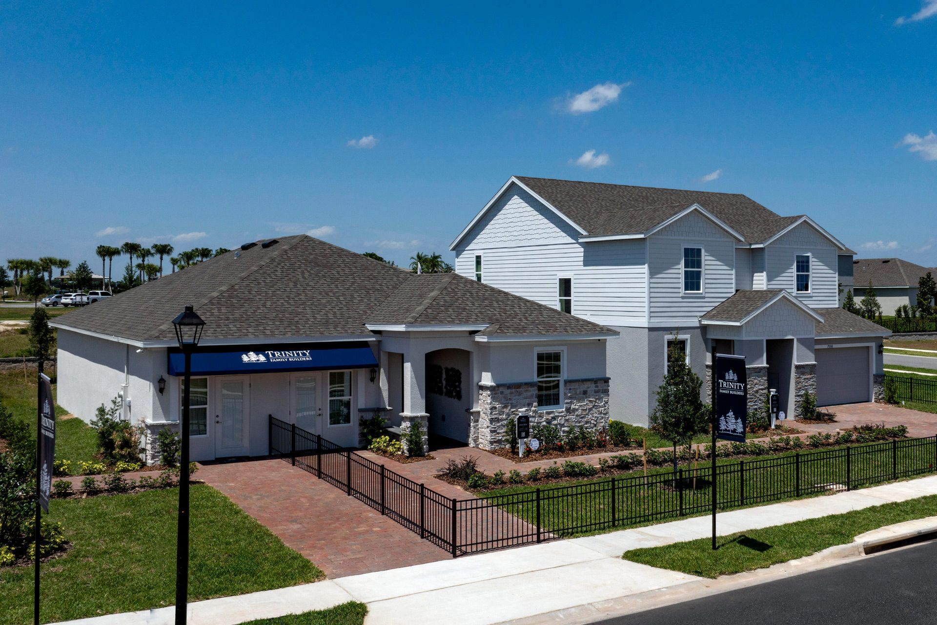 Model homes at Trinity Lakes