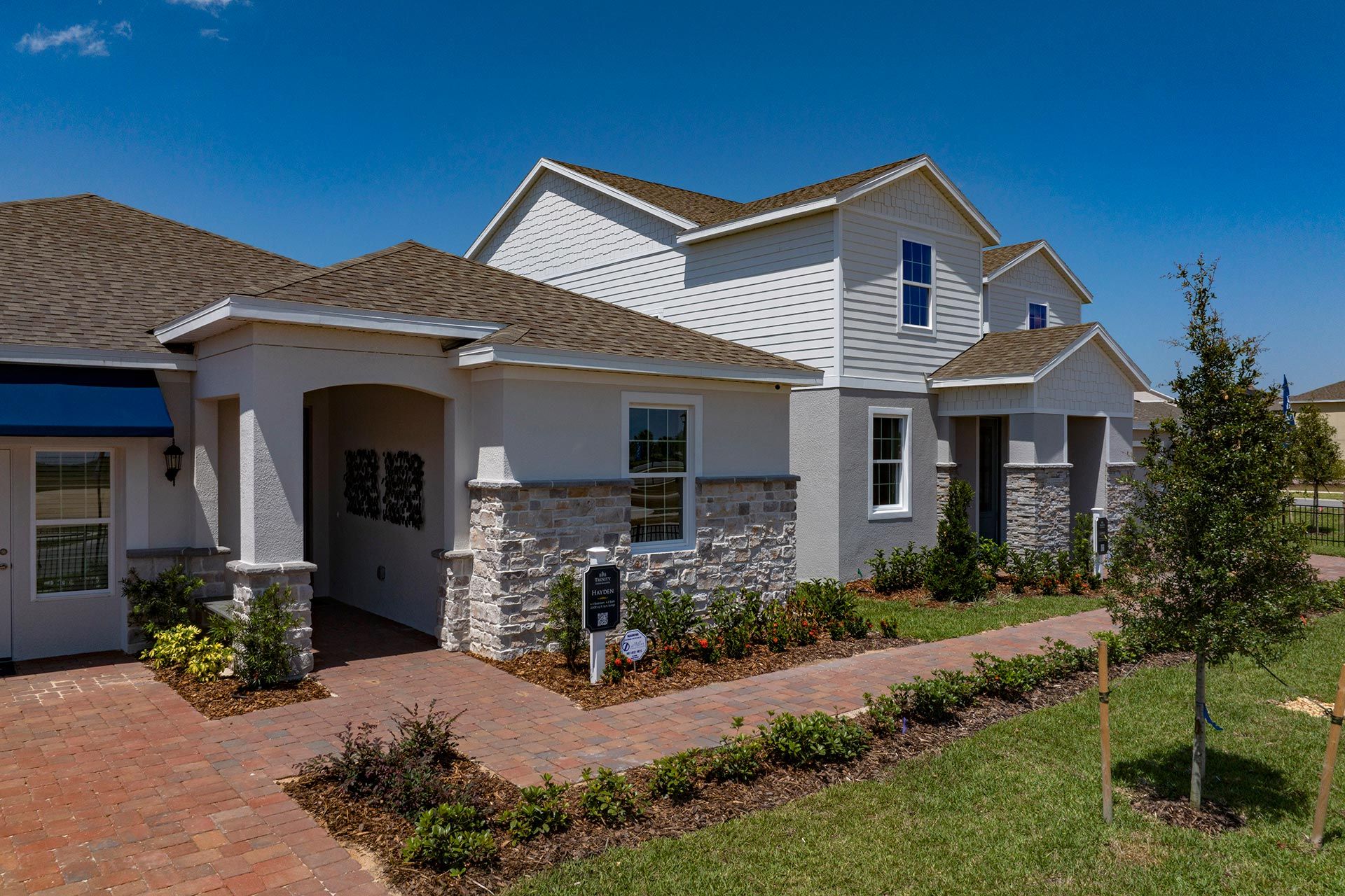 Model homes at Trinity Lakes