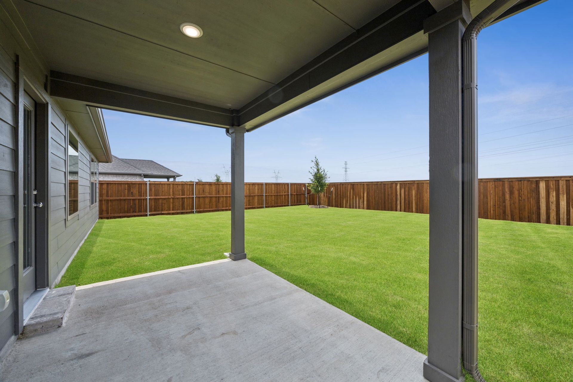 Patio in the Hadley home plan by Trophy Signature Homes – REPRESENTATIVE PHOTO
