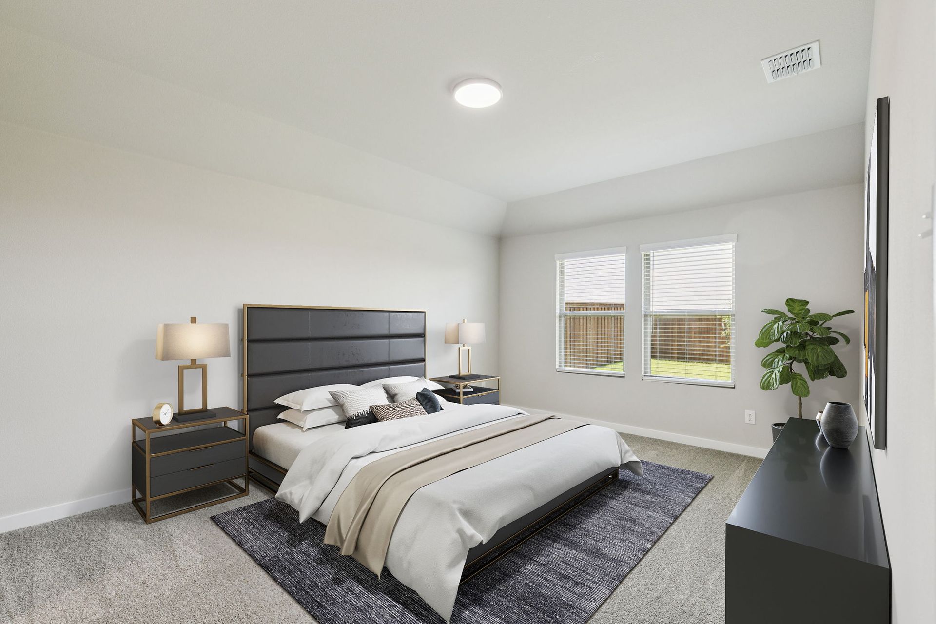 Primary Suite in the Harper home plan by Trophy Signature Homes – REPRESENTATIVE PHOTO