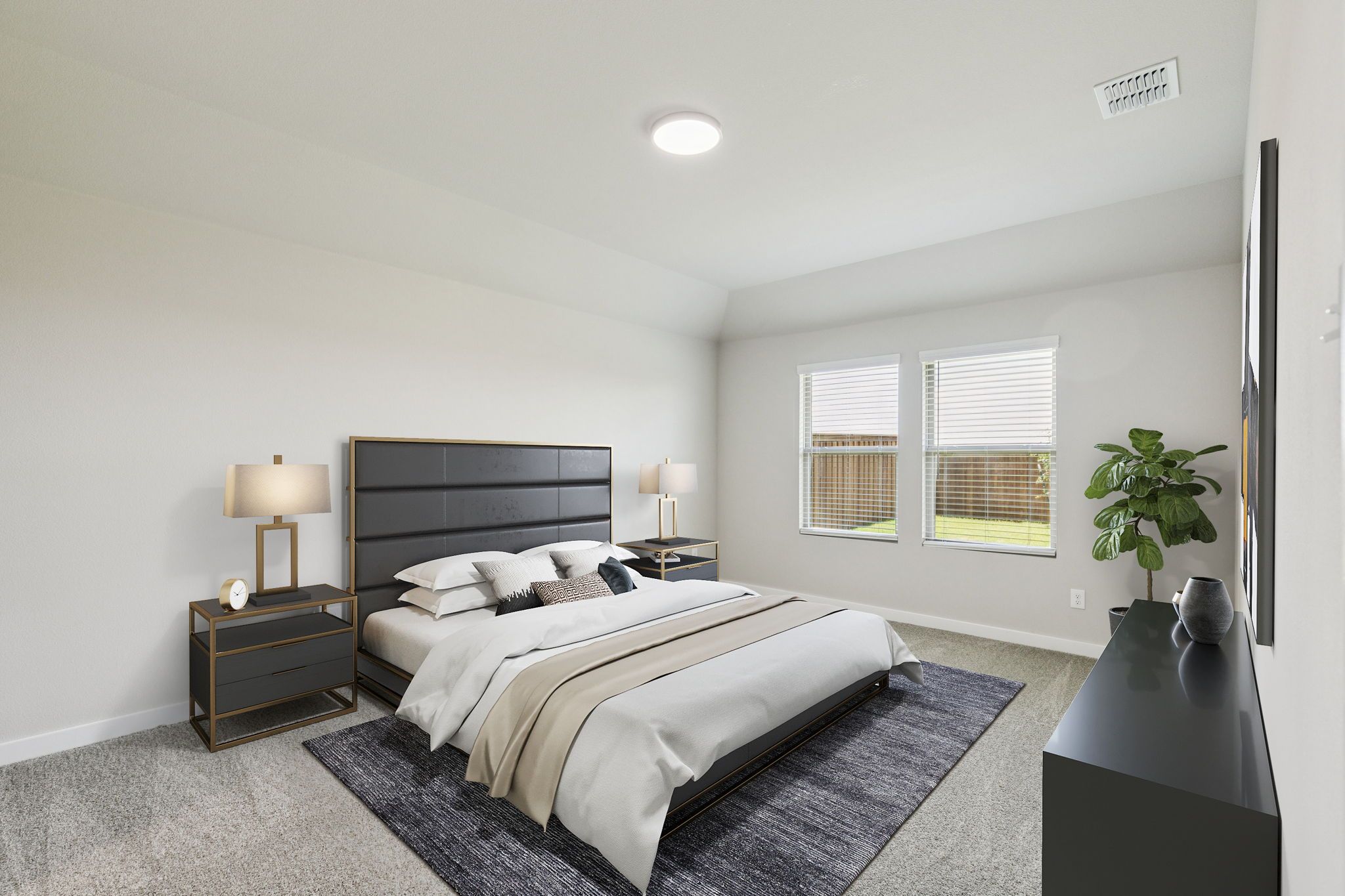 Primary Suite in the Harper home plan by Trophy Signature Homes – REPRESENTATIVE PHOTO