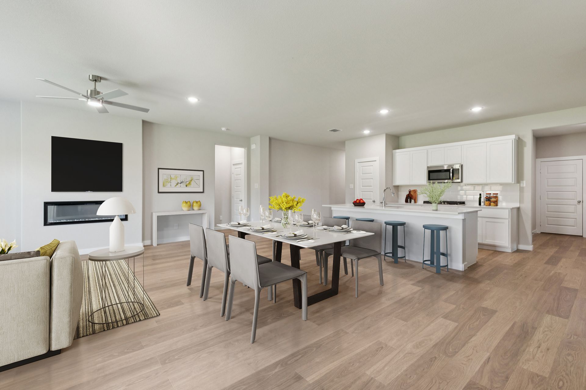 Open Floorplan in the Heisman home plan by Trophy Signature Homes – REPRESENTATIVE PHOTO